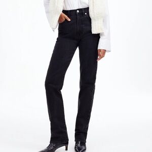 NWOT Madewell 90's Straight black jeans
